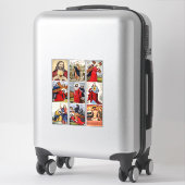 Jezus Christus Collage Kunst Christelijk Religie Sticker (Koffer)