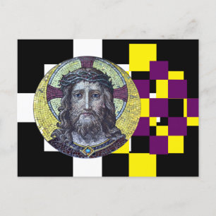 Jezus Christus & Compassie, moderne kunst / briefk Briefkaart
