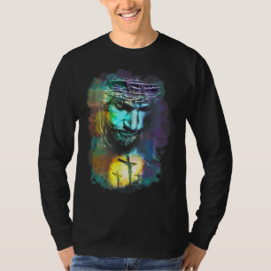 Jezus Christus Cross Religieuze Afbeelding Christe T-shirt