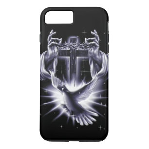 Jezus Christus Crown of Thorns and Dove iPhone 8 Plus / 7 Plus Hoesje