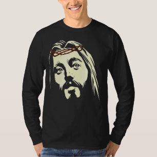 Jezus Christus Crucifix gekruiste paasdoorn T-shirt