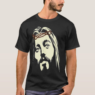 Jezus Christus Crucifix gekruiste paasdoorn T-shirt