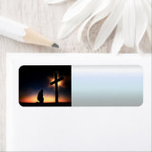 Jezus Christus Crucifixion Cross Etiket (Insitu)