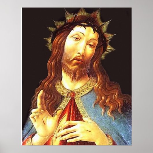 Jezus Christus de koning 2 - Cristo Rey Print Post (Voorkant)