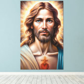 Jezus Christus de Prins van de Vrede Canvas Afdruk (Insitu (Houten vloer))