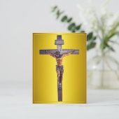 Jezus Christus de Savior Crucifix Briefkaart (Staand voorkant)