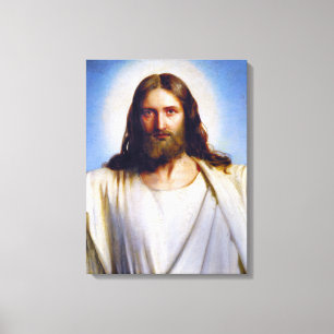 Jezus Christus, de troostelaar van C. Bloch Canvas Afdruk