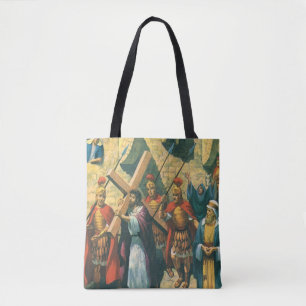 Jezus Christus die het Kruis draagt naar zijn Krui Draagtas