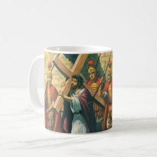 Jezus Christus die het Kruis draagt naar zijn Krui Koffiemok