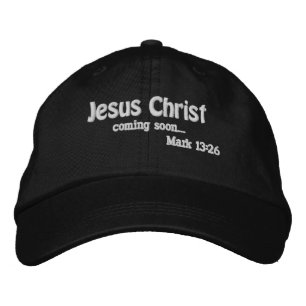 Jezus Christus die spoedig komt, pas het aan Geborduurde Pet