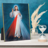 Jezus Christus Divine Mercy Sacred Heart van Jezus Fotoplaat (Zijkant)