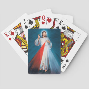 Jezus Christus Divine Mercy Sacred Heart van Jezus Pokerkaarten