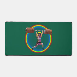 Jezus Christus doet de Schone en Jerk Bureaumat