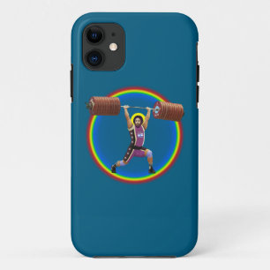Jezus Christus doet de Schone en Jerk iPhone 11 Hoesje