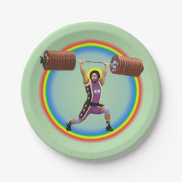 Jezus Christus doet de Schone en Jerk Papieren Bordje