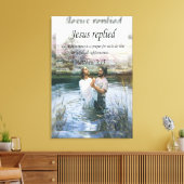 Jezus Christus Doop afbeelding twee vervagen Canvas Afdruk (Insitu (Woonkamer))