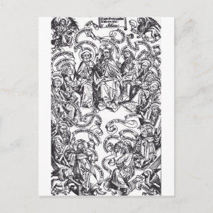Jezus Christus en 12 apostelen Briefkaart