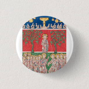 Jezus Christus en 12 apostelen Ronde Button 3,2 Cm