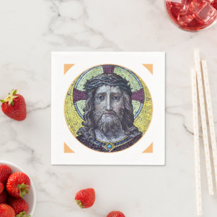 Jezus Christus en Compassie Kunst tafel Servet