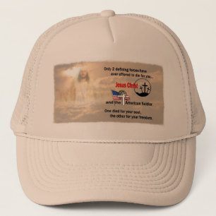 Jezus Christus en de Amerikaanse soldaat Trucker Pet