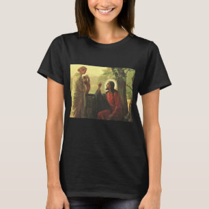 Jezus Christus en de barmhartige Samaritaan bij de T-shirt