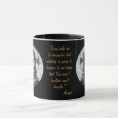 Jezus Christus en gebeden "Bescherm me Heer" Koffe Mok (Midden)