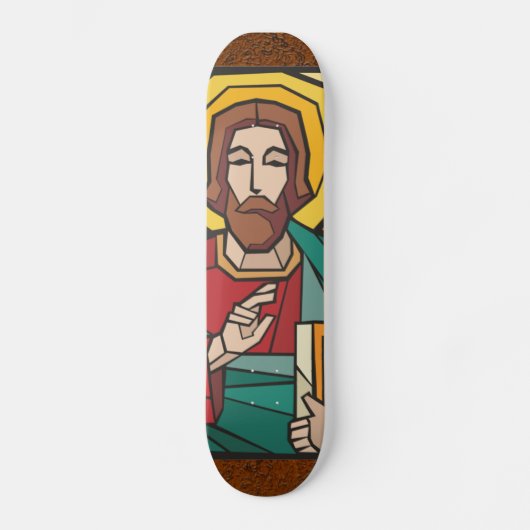 Jezus Christus Gifts Skateboard (Voorkant)