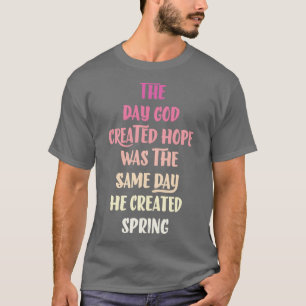 Jezus Christus God Christelijke Lente T-shirt