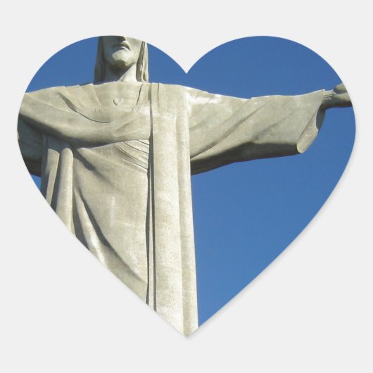 Jezus Christus Hart Sticker (Voorkant)