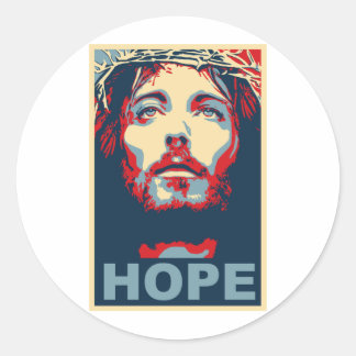 Jezus Christus Hope Ronde Sticker
