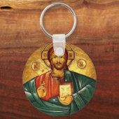 Jezus Christus Hristos Iisus Isus Sleutelhanger (Voorkant)