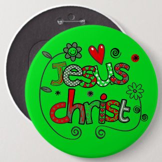 Jezus Christus I Doodles I KellyGrn I 6x6 Button