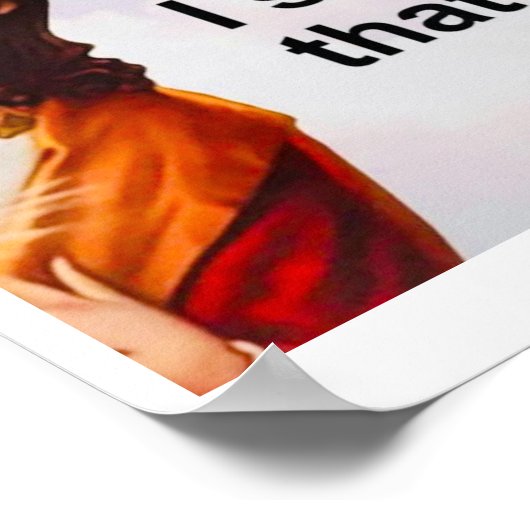 Jezus Christus, ik heb gezien dat Poster kunst afd (Hoek)