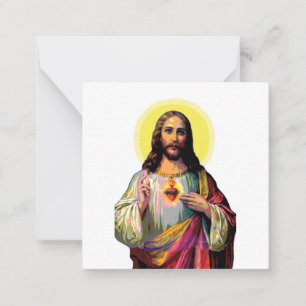Jezus Christus in Pop Art stijl  Notitiekaartje