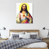 Jezus Christus in Pop Art Style Canvas Afdruk (Insitu (Slaapkamer))