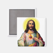 Jezus Christus in Pop Art Style Magneet (Voorkant / Achterkant)