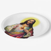 Jezus Christus in Pop Art Style Papieren Bordje (Gekanteld)