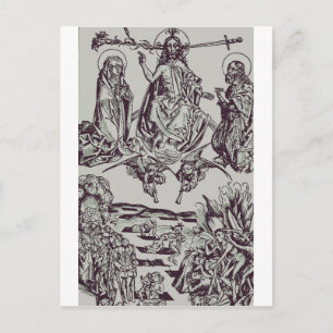 Jezus Christus is de rechter van het universum Briefkaart
