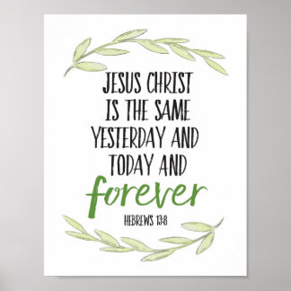 Jezus Christus is dezelfde foto van de kunst Poster