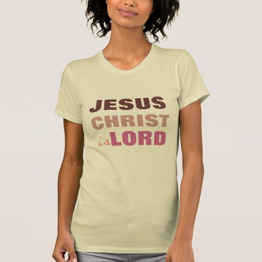 Jezus Christus is Heer, Christelijk aan shirt (Voorkant)