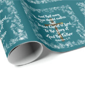 Jezus Christus is Heer KJV Bijbelvers Cadeaupapier (Rol Hoek)