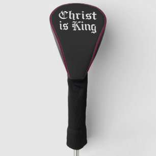 Jezus Christus is Koning - gotische grunge geërode Golfheadcover