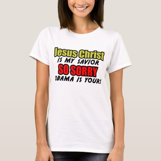 Jezus Christus is mijn redder T-shirt (Voorkant)