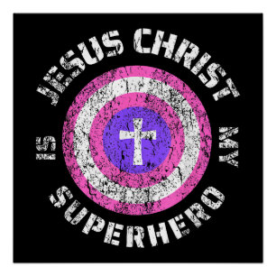 Jezus Christus Is Mijn Superheld Jezus Perfect Poster