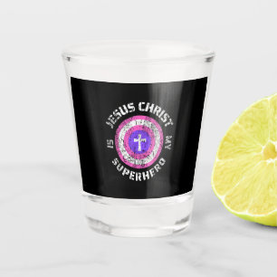 Jezus Christus is mijn superheld Jezus Shot Glas