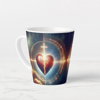 Jezus Christus kan de gebroken harten genezen Latte Mok