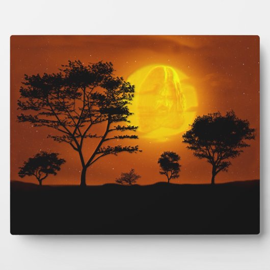 Jezus Christus kijkt naar de aarde van de Evening Fotoplaat (Voorkant)