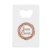 Jezus Christus Kredietkaart Flessenopener (Voorkant)