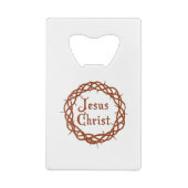 Jezus Christus Kredietkaart Flessenopener (Achterkant)