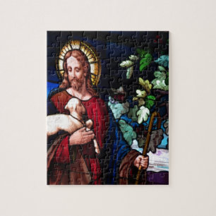 Jezus Christus Lamb Design Glass Art Destiny Legpuzzel